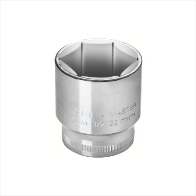 Soquete Sextavado 32 mm Encaixe 1/2 Tramontina Master em Aço Cromo Vanádio Acabamento Cromado
