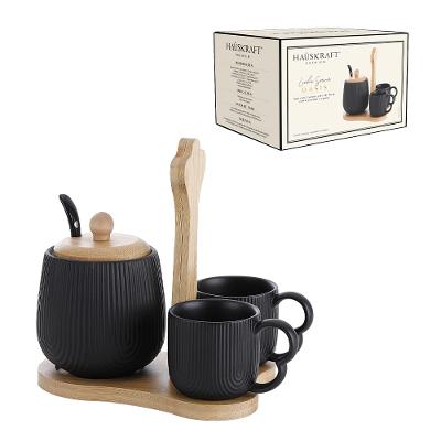 Conjunto Xícaras de Café e Açucareiro Oasis Hauskraft 4 Peças