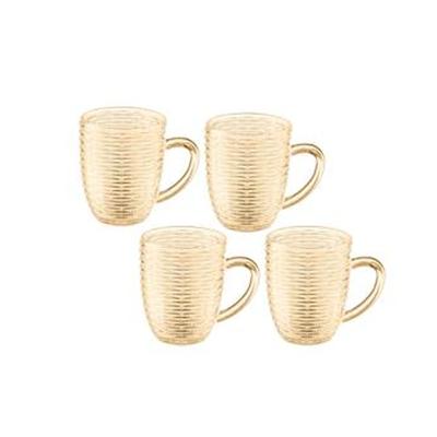 Conjunto 4 Canecas Hauskraft Vidro Rat Ab 290ml