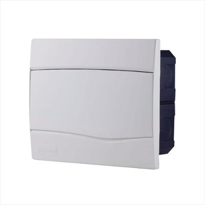 Quadro de Distribuição de Embutir 9 DIN ou 6 NEMA Tramontina com Porta Branca
