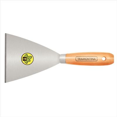 Espatula Rigida 12Cm Com Cabo Madeira Tramontina