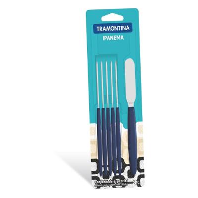 Conjunto de Espátulas para Manteiga Tramontina Inox 6 Peças