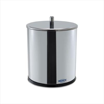 Lixeira Inox com Tampa Diâmetro 18 x Altura 23cm 5,4 Litros