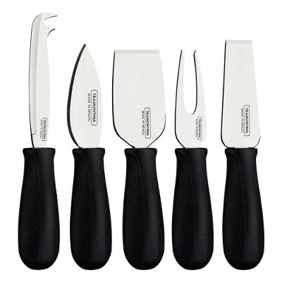 Jogo Para Queijo Inox 5 Peças Harmoniz Preto Tramontina