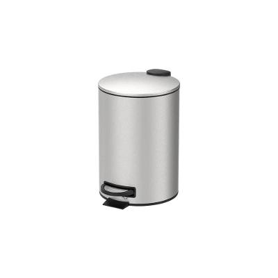 Lixeira Com Pedal e Balde Spin 12 Litros Inox - Brinox - Design Moderno - Praticidade e Higiene