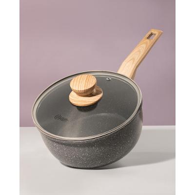 Panela com Tampa Oster 16cm 1,4L Marble Edition Dark Grey