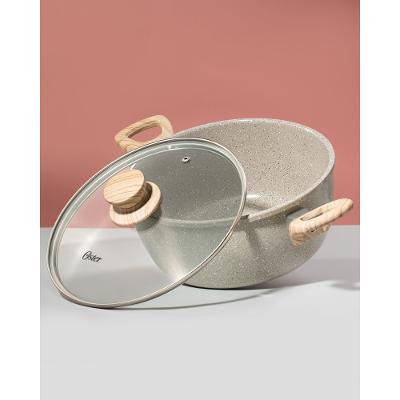 Caçarola Oster 22cm 3,4L Marble Edition Cinza
