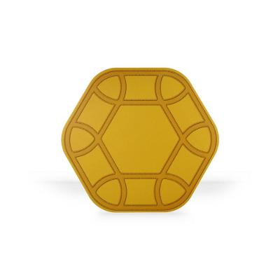 Jogo Americano Hexagonal Éclat Fetély 38 cm Amarelo 6un