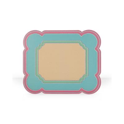 Jogo Americano Cadre Fetély Retangular 40cm Rosa 6 Unidades