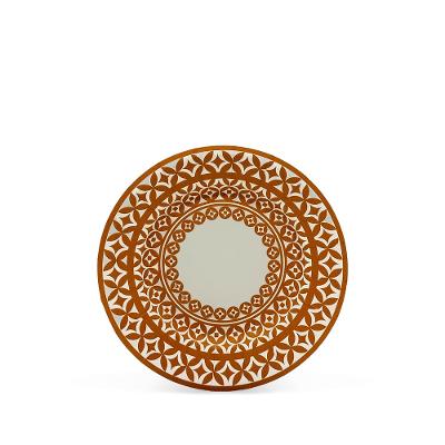Prato Sobremesa Mosaïque Fetély 18cm Moutarde 6 Unidades