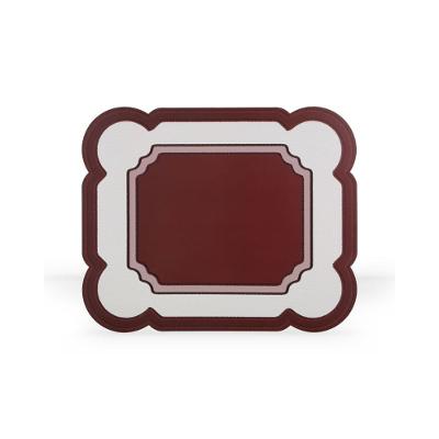 Jogo Americano Cadre Fetély Retangular 40cm Vinho 6un