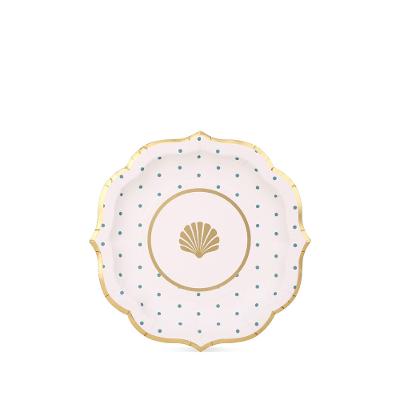 Prato Sobremesa Luxury Blue Fetély 20cm 6 Unidades