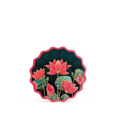 Prato Sobremesa Lottus Golden Fetély 15 cm 6 Unidades