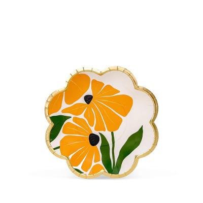 Prato Fundo Blosson Fetély 20cm Laranja 6 Unidades