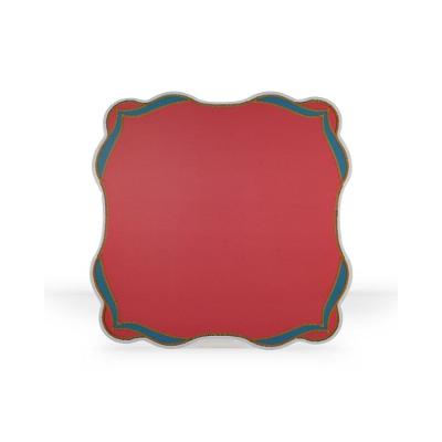 Jogo Americano Quadrado Blasson Fetély 38cm Rosa 6 Unidades