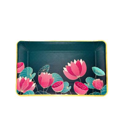 Travessa Retangular Lottus Golden Fetély 30cm 4 Unidades