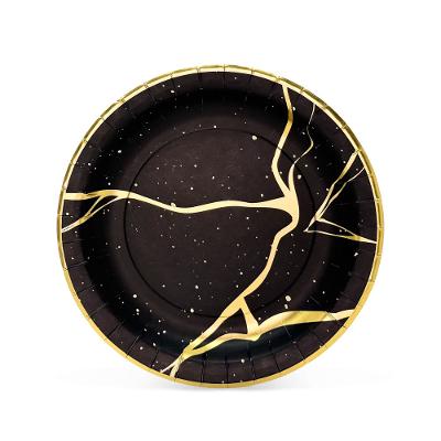 Prato Fundo Aura Gold Fetély 23cm 6 Unidades