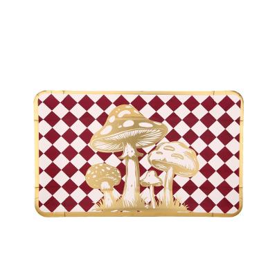 Travessa Retangular Fungi Royale Fetély 30 cm Bordo 4un