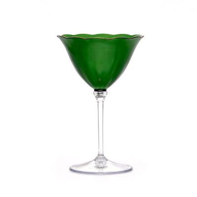 Copos e Taças Martini Lineare Glass, 150 ml, cor Green & Gold, contém 4un.