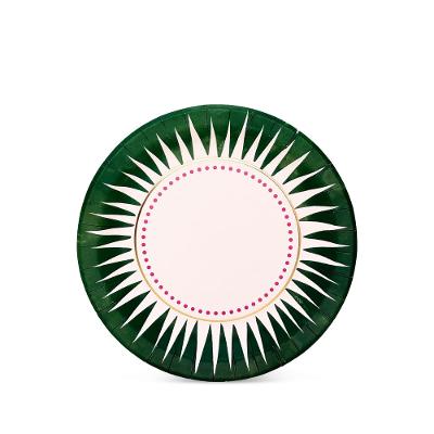 Prato Sobremesa Tropical-Chic Fetély 20cm Verde 6un