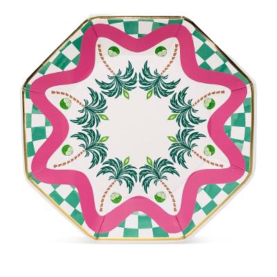 Prato Fundo Tropical-Chic Fetély 23 cm 6 Unidades