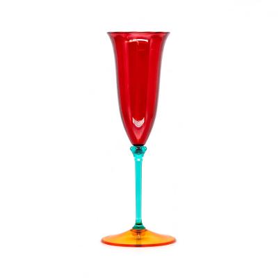 Taça Champagne Lineare Glass Fetély 90ml 4un Red Colors