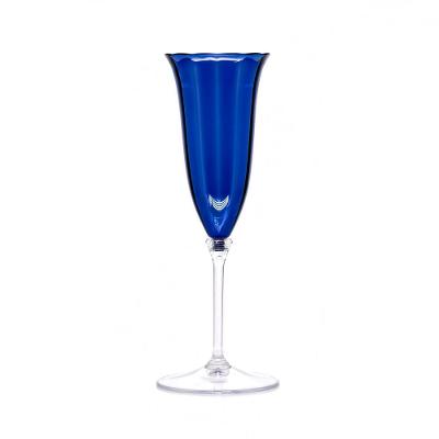 Taças Champagne Lineare Glass Fetély 90ml 4un Blue & Gold