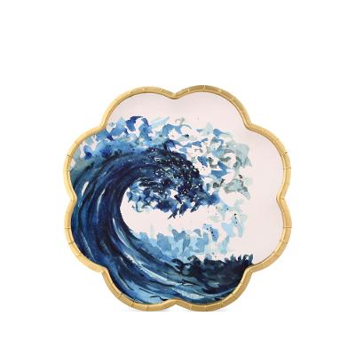 Prato Raso Ocean Blue Fetély 26cm 6 Unidades