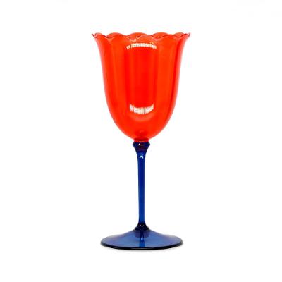 Taças Vinho Lineare Glass Fetély 260ml Black & Orange 4un