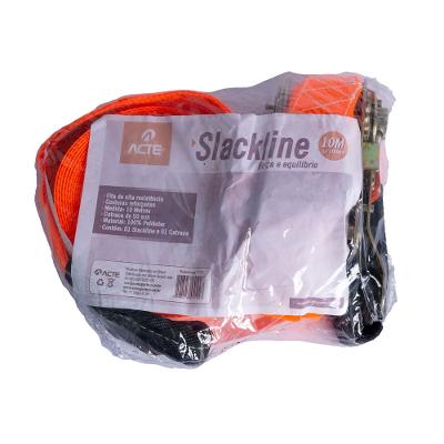 Slackline 10 Metros Laranja Acte Sports