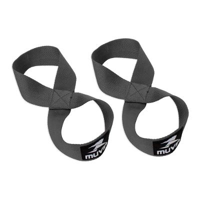 Straps Musculação 8-Shape Muvin Cinza Tamanho P