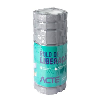 Rolo de Liberação Miofascial 34cm Cinza Acte Sports