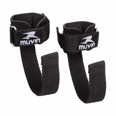 Strap de Musculação com Munhequeira Muvin Preto M
