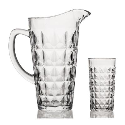 Conjunto Jarra 1,58L e 6 Copos 278ml Vidro Zahav