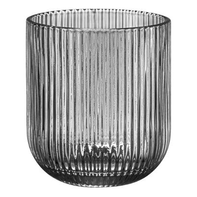 Jogo 4 Copos Baixo Vidro Fume 270ml Zahav