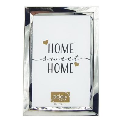 Porta Retrato Adely Decor Inox 10x15cm Prata