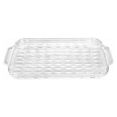 Bandeja Retangular Vidro 33,6x20cm Adely Crystal
