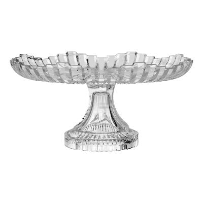 Prato para Bolo Milan 30cm Vidro Adely Decor