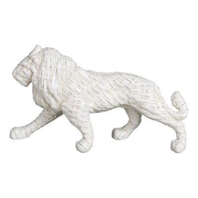 Estatueta Leão Adely Decor 24,8x7,4x13,8 cm