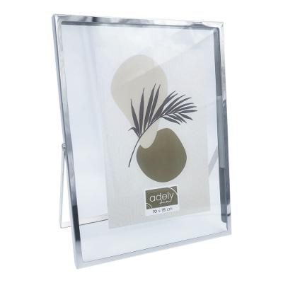Porta Retrato Inox 15x20cm Prata Adely Decor