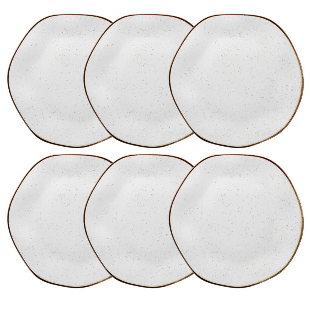 Jogo de 6 Pratos Rasos 27,5cm Oxford Ryo Maresia - 1