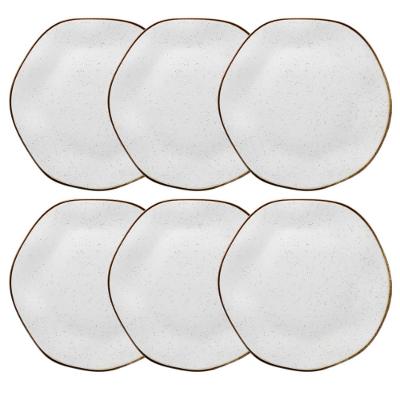 Jogo de 6 Pratos Rasos 27,5cm Oxford Ryo Maresia