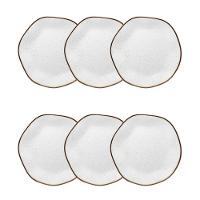 Jogo de 6 Pratos Sobremesa 21,5cm Oxford Ryo Maresia - 1