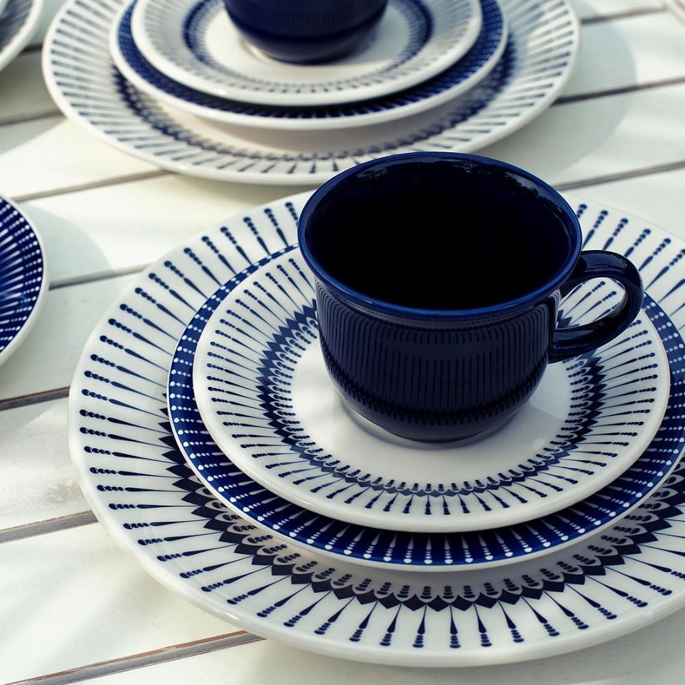 Aparelho de Jantar e Chá 40 Peças Biona Azul Donna Colb - Conjunto - 7