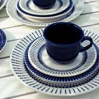 Aparelho de Jantar e Chá 40 Peças Biona Azul Donna Colb - Conjunto - 7