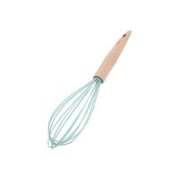 Batedor De Ovos De Silicone Com Cabo De Madeira Water Blue - Oxford - 1