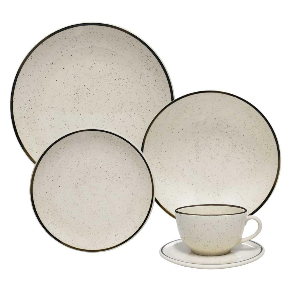 Aparelho De Jantar E Chá 20 Peças Oxford Unni Brisa - 1