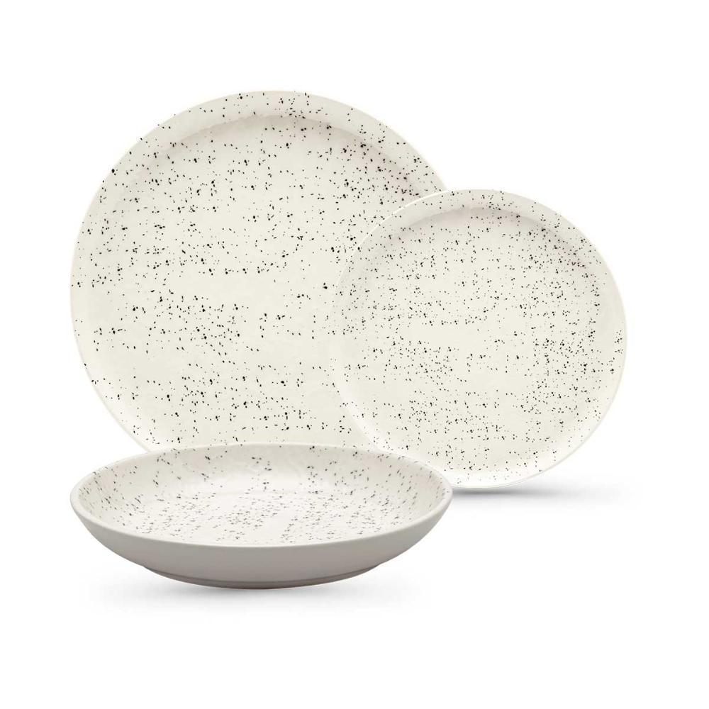 Aparelho de Jantar 18 Peças Oxford Flat Chuvisco - 1