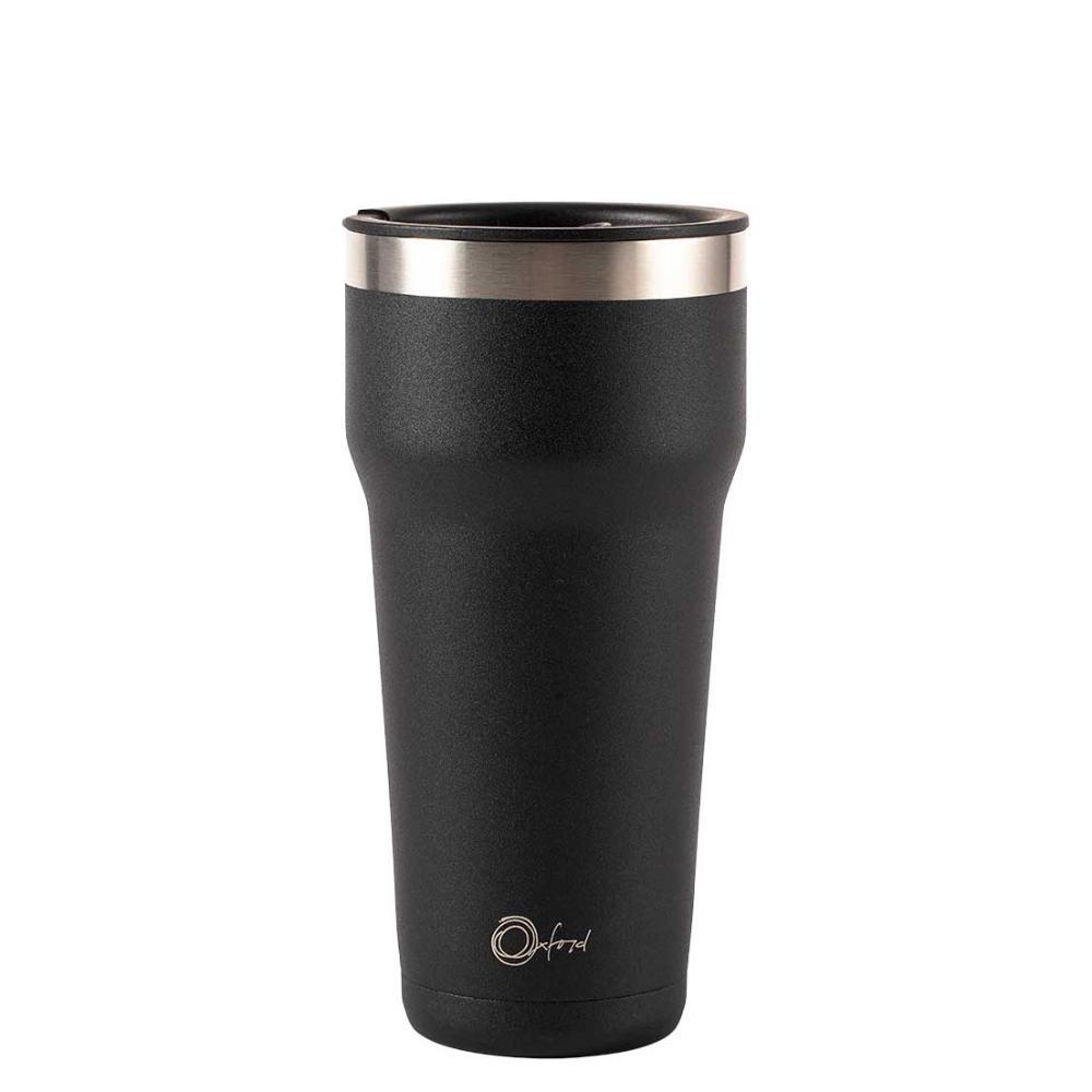 Copo Térmico Oxford Em Aço Inox Parede Dupla 470ml Com Tampa preta - 1