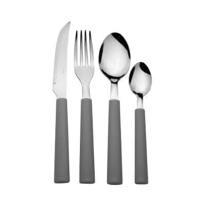 Faqueiro 24 Peças Cinza Neutro